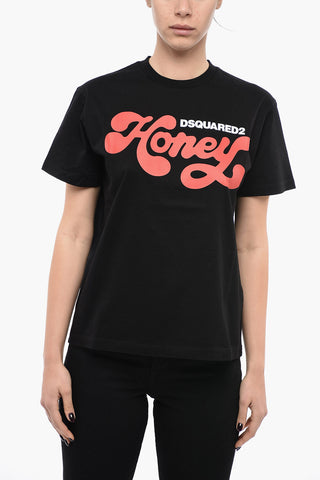 T-Shirt Girocollo HONEY con Stampa