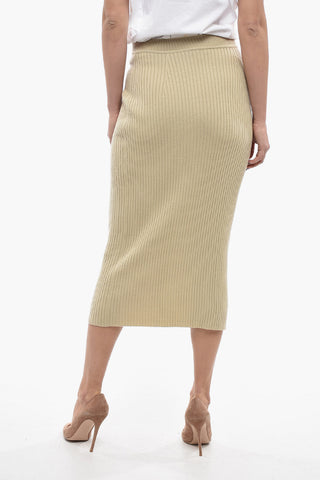 Ribbed Cashmere Blend Longuette