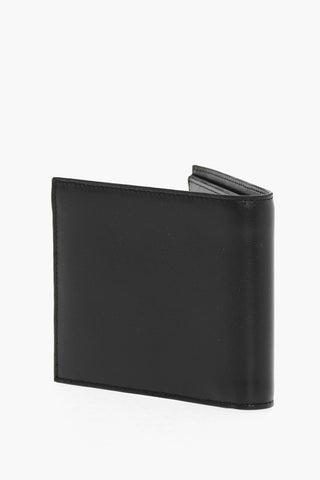 Portafoglio Bi-Fold in Pelle con Monogram in Metallo