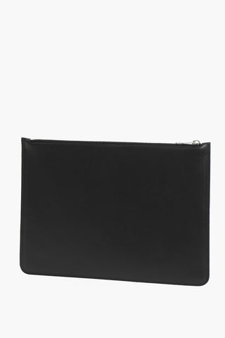 Leather Pouch with Eyelets Details