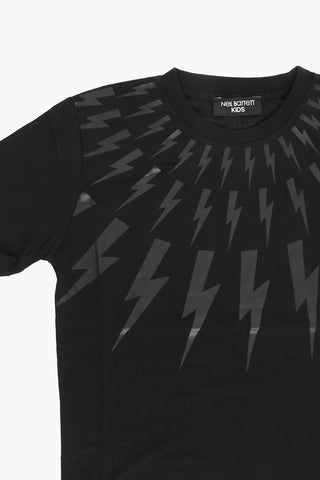 Ton On Ton Printed FAIR ISLE THUNDERBOLT Crew-Neck T-shirt