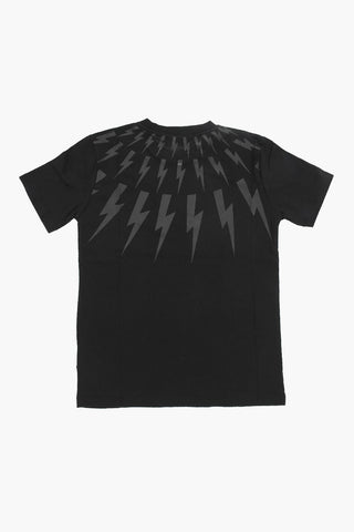 Ton On Ton Printed FAIR ISLE THUNDERBOLT Crew-Neck T-shirt