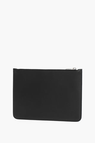 Leather FAIRISLE THUNDERBOLT Pouch With Zipped Closure