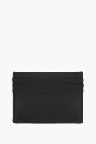 Leather Card Holder with Metal Detail