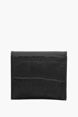 Crocodile Effect Leather Condom Case
