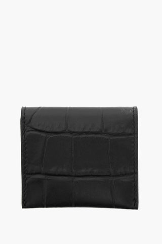 Crocodile Effect Leather Condom Case
