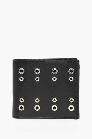 Portafoglio in Pelle con Occhielli a Dettaglio