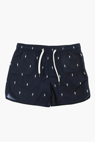 KIDS 2 Pockets THUNDERBOLT Shorts Swimsuit with Drawstring on the Waist