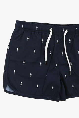 KIDS 2 Pockets THUNDERBOLT Shorts Swimsuit with Drawstring on the Waist