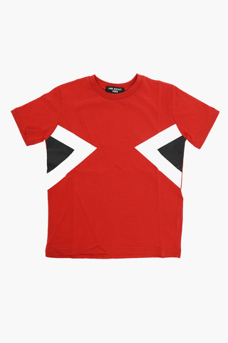 Solid Color MODERNIST Crew-neck T-Shirt with Contrasting Details
