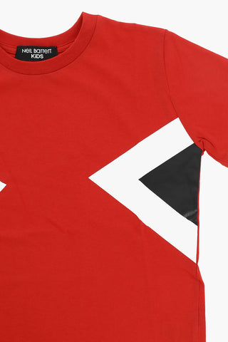 T-Shirt Girocollo MODERNIST in Tinta Unita con Dettagli a Contrasto