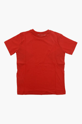 Solid Color MODERNIST Crew-neck T-Shirt with Contrasting Details