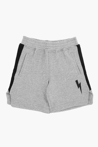 Sweat Shorts with Contrast Side Band