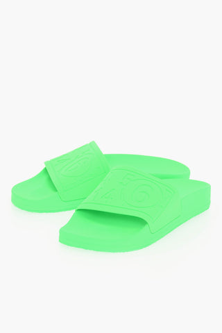MM6 Slides in Tinta Unita Effetto Fluo