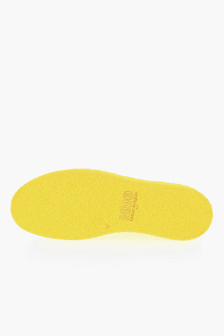 MM6 Leather Low-Top Sneakers with Cracke Sole