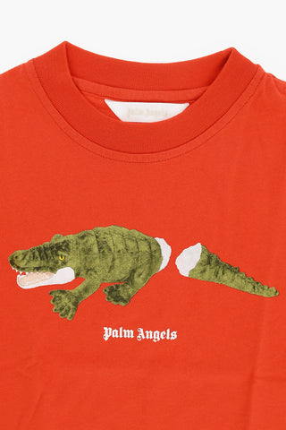 T-shirt Girocollo CROCODILE in Cotone Stampata