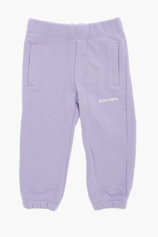 Joggers in Tinta Unita con Logo Stampato
