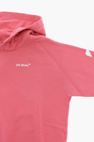 Solid Color Hoodie Dress with Maxi Logo Print