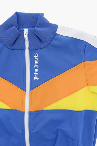 Colorblock Sweatshirt with Zip Closure