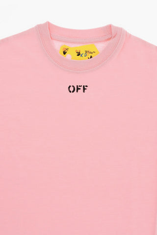 Vestito Tee in Tinta Unita con Logo Stampato