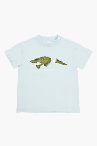 Printed Cotton CROCODILE Crew-Neck T-shirt