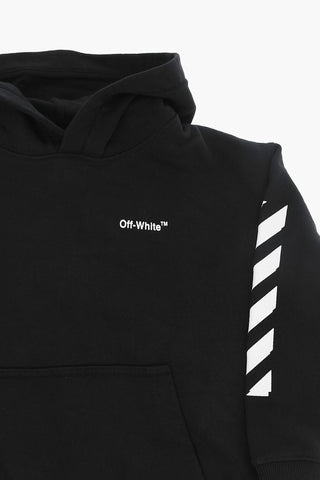 Cotton RUBBER ARROW Hoodie With Patch Pocket