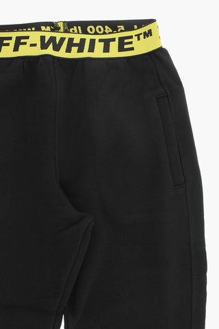 Jogginghose aus angerauter Baumwolle mit elastischem Logo-Bund