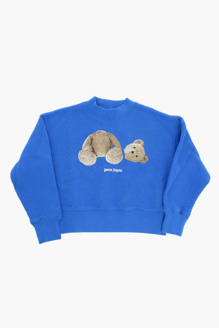Felpa Girocollo BEAR In Cotone Con Maxi Stampa