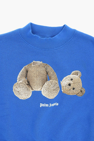 Felpa Girocollo BEAR In Cotone Con Maxi Stampa