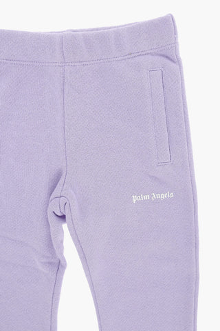 Brushed Cotton Joggers with Printed Logo