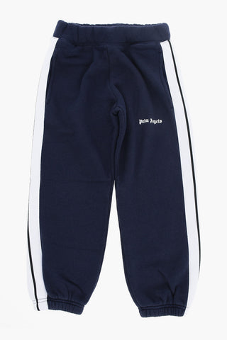 Joggers in Cotone con Bande Laterali a Contrasto
