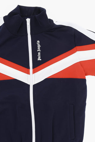 Colorblock Sweatshirt with Zip Closure