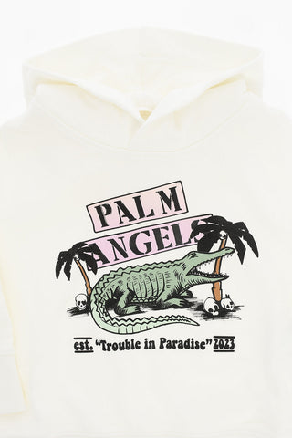 Printed TROUBLE IN PARADISE Hoodie