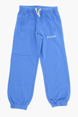 Joggers in Tinta Unita con Logo a Contrasto