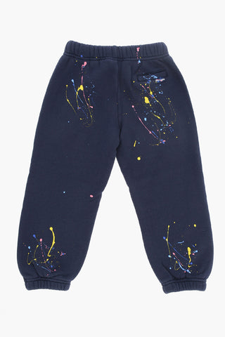 Cotton Joggers with Paint Splatters