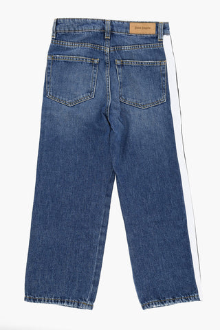Jeans with Contrasting Side Band