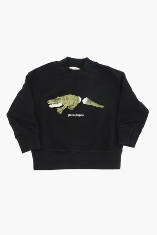Cotton CROCO Crew-Neck Sweatshirt with Print