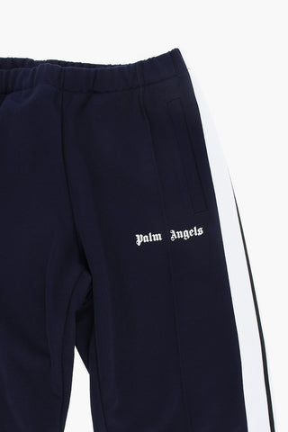Color Block Track Pants with Contrasting Side Bands