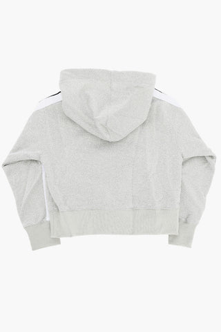 Lurex Hoodie with Patch Pocket