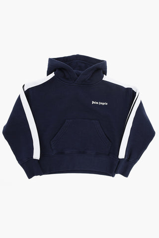 Cotton Hoodie with Contrast Side Bands