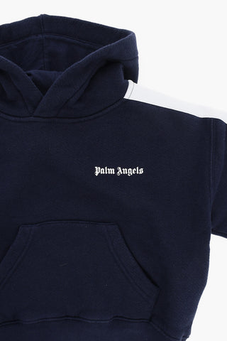 Cotton Hoodie with Contrast Side Bands