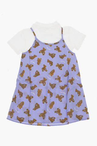 All-Over Printed BEARS dress