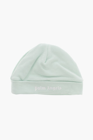 Beanie in Tinta Unita con Logo Stampato
