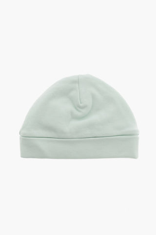 Beanie in Tinta Unita con Logo Stampato