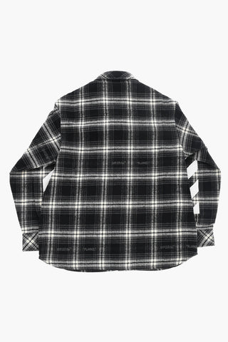 Checked Flannel Overshirt with Double Breast Pockets