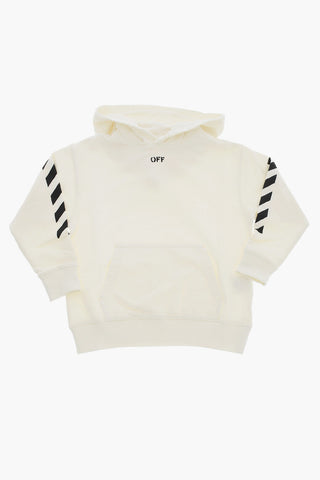 Felpa Hoodie Bicolore con Tasca A Toppa