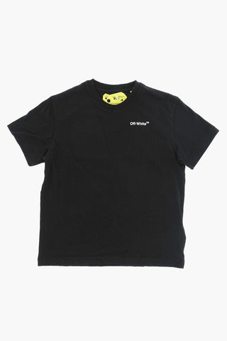 Solid Color RUBBER ARROW Crew-Neck T-shirt