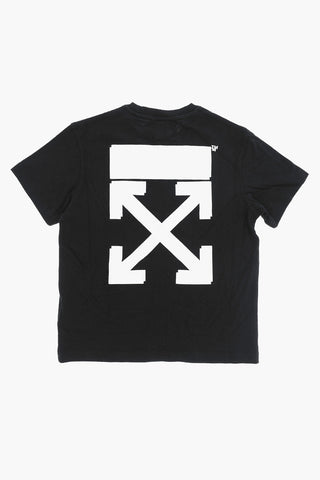 Solid Color RUBBER ARROW Crew-Neck T-shirt