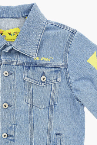Giubbotto in Denim con Dettagli a Contrasto