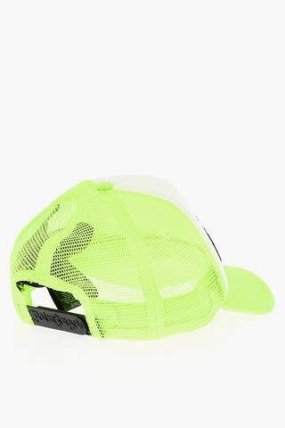 Two-Tone Baseball Cap with Embossed Logo and Mesh Detail